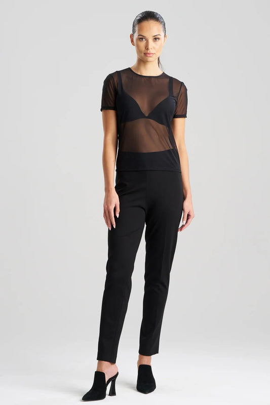 NATORI Seduction Mesh T-Shirt Top