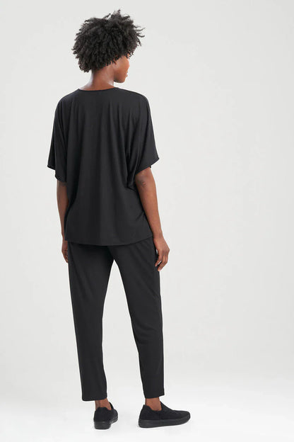 Natori Shangri-La Caftan PJ - Black