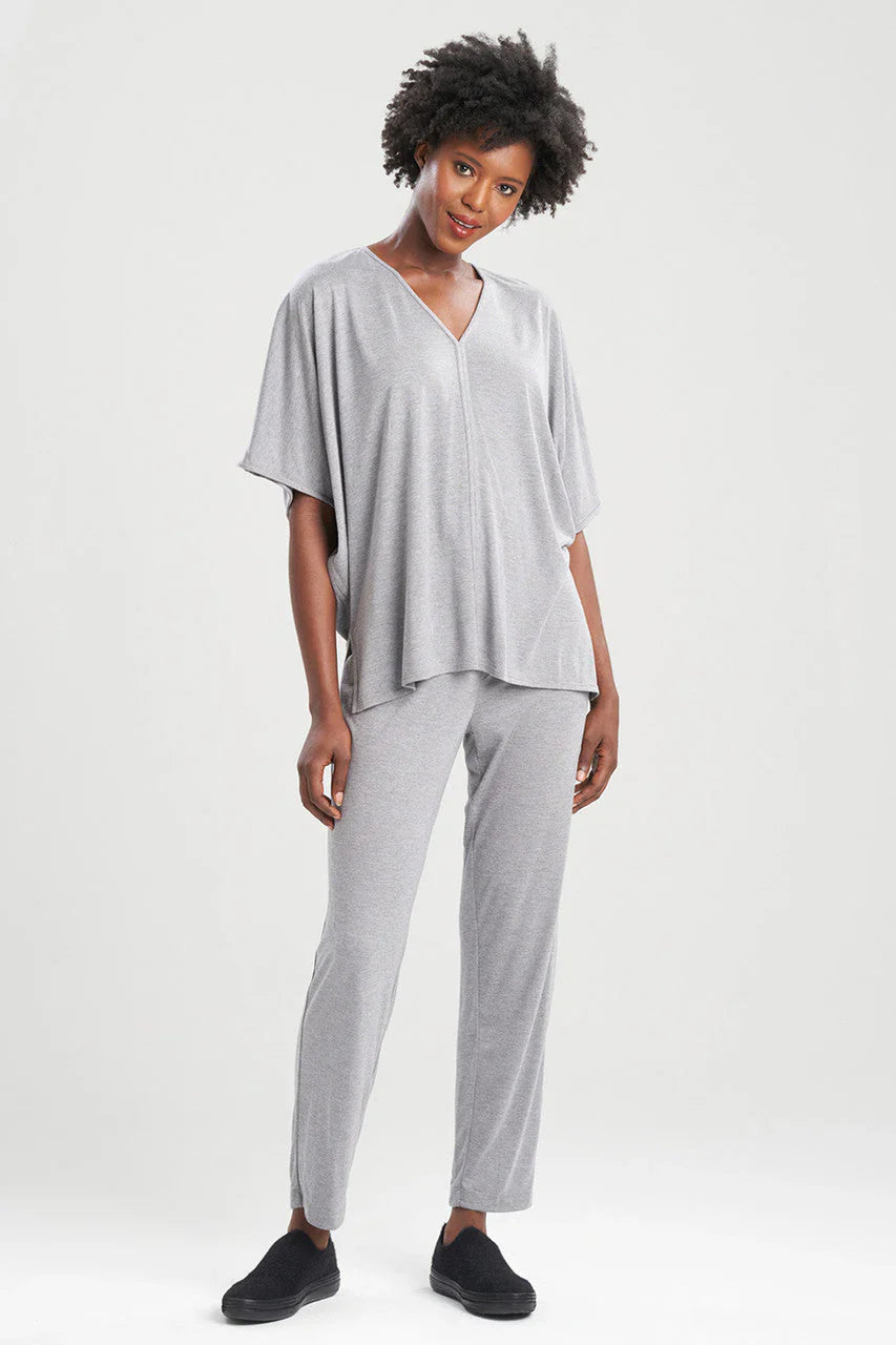 Natori Shangri-La Caftan PJ - Heather Grey