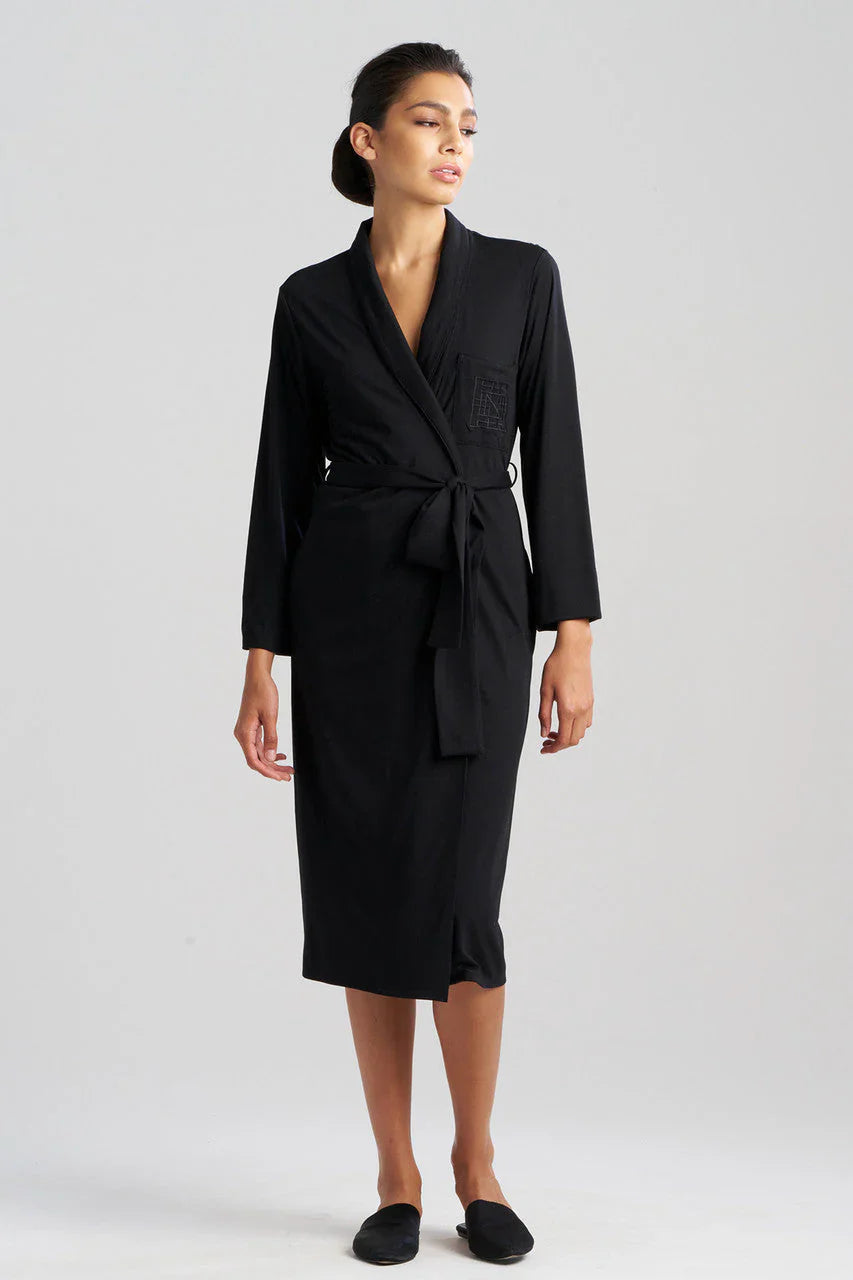 NATORI Shangri-La Embroidered TENCEL Robe