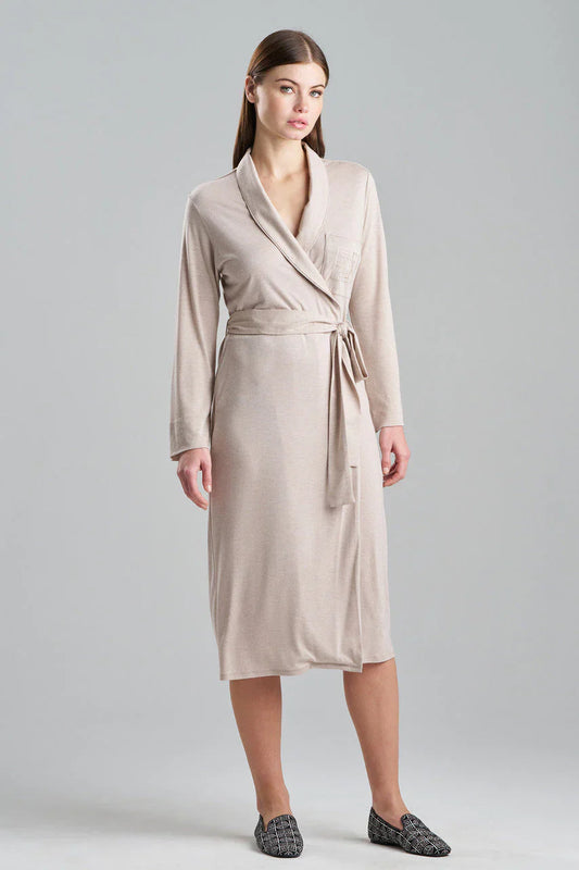 NATORI Shangri-La Embroidered TENCEL Robe