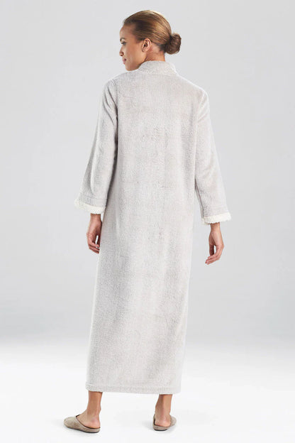 Natori Sherpa Zip Caftan - Cashmere