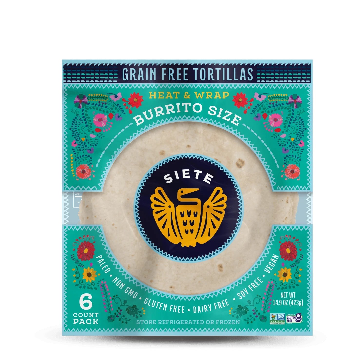 Siete Foods Grain Free Burrito Size Tortillas - 6 packs