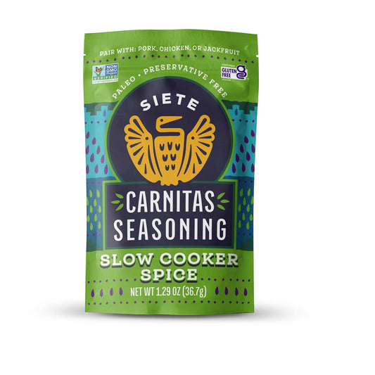 Siete Foods Carnitas Seasoning Slow Cooker Spice - 6 Pack