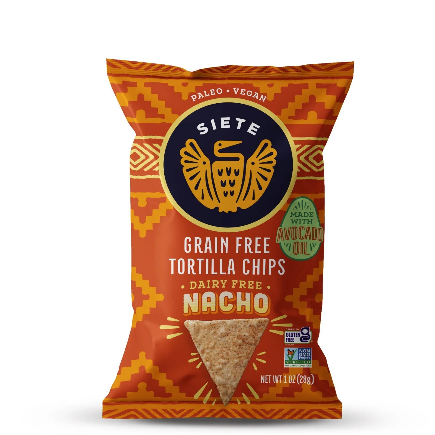 Siete Foods Nacho Grain Free Tortilla Chips 1 oz - 24 bags