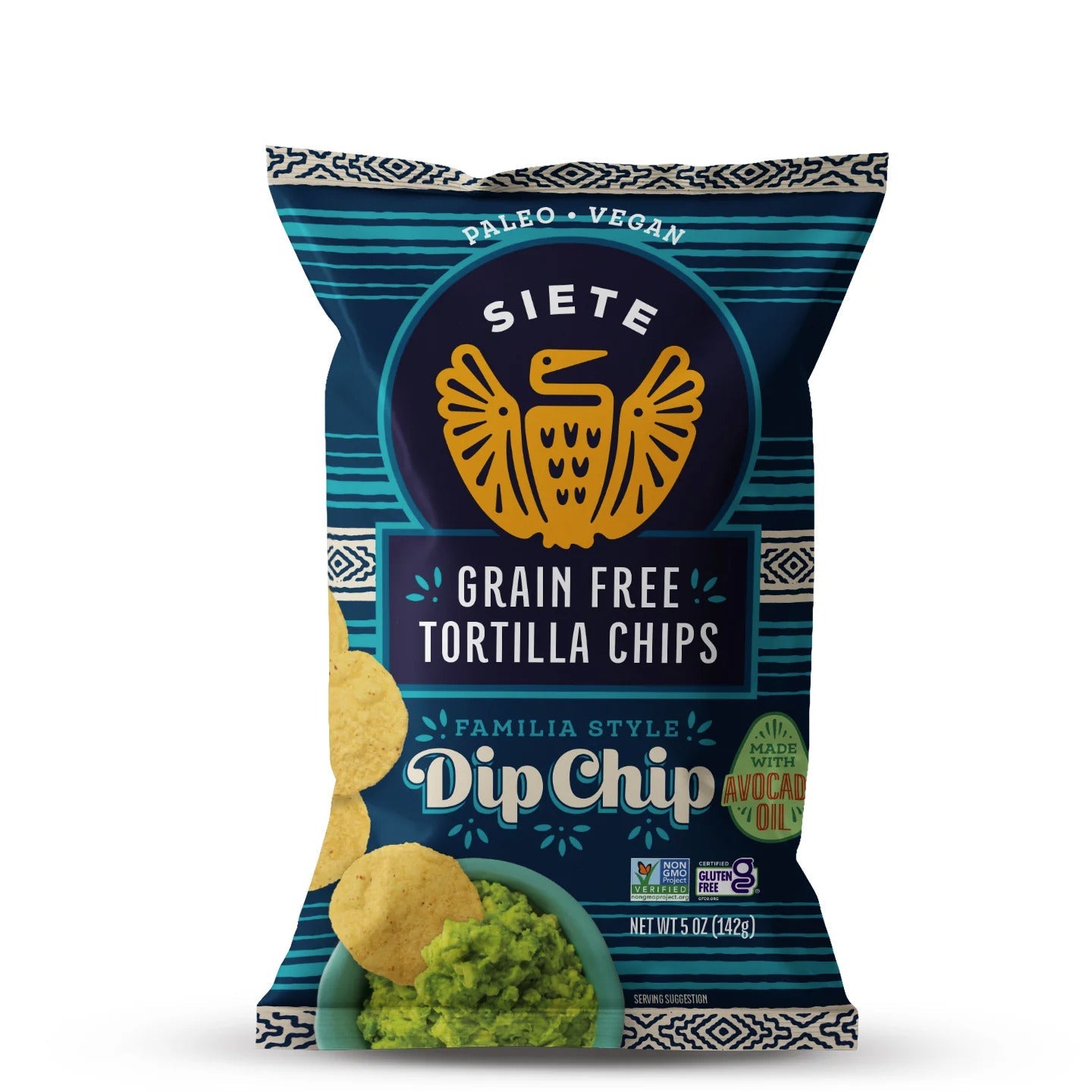 Siete Foods Dip Chip Grain Free Tortilla Chips 5 oz - 6 bags