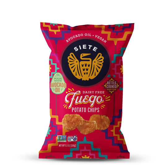 Siete Foods Fuego Kettle Cooked Potato Chips - 6 bags