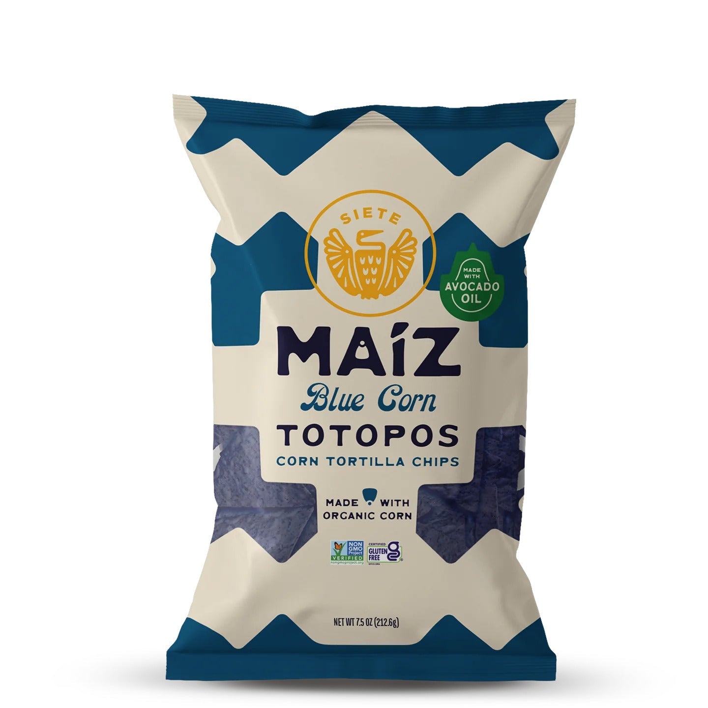 Siete Foods Maíz Totopos Corn Tortilla Chips Mix - 6 Bags