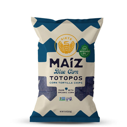Siete Foods Maíz Totopos Corn Tortilla Chips Mix - 6 Bags