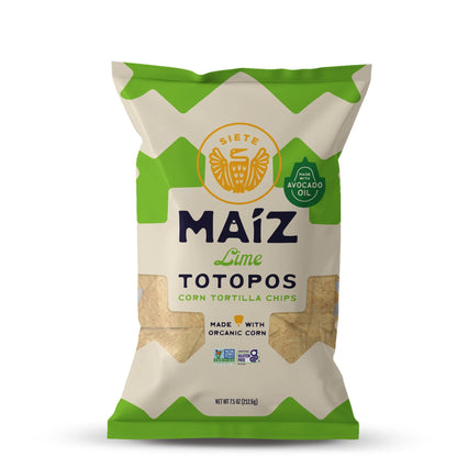 Siete Foods Maíz Totopos Corn Tortilla Chips Mix - 6 Bags