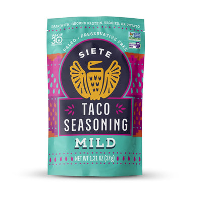 Siete Foods Mild Taco Seasoning - 6 pack