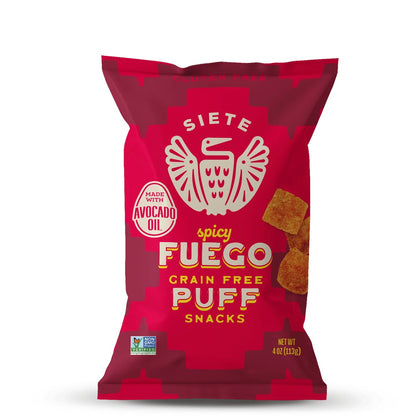 Siete Foods Fuego Grain Free Puff Snacks - 6 Bags