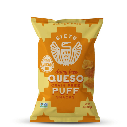 Siete Foods Queso Grain Free Puff Snacks - 6 Bags