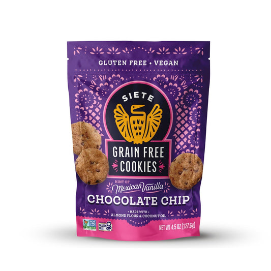 Siete Foods Hint of Mexican Vanilla Chocolate Chip Cookies - 6 Bags