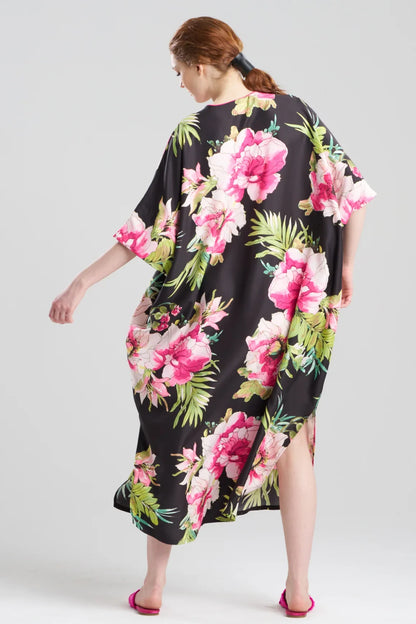 NATORI Sonomi Wedge Caftan - Black Multi