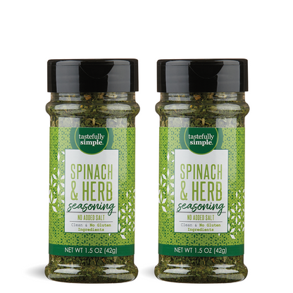 Tastefully Simple Spinach & Herb Seasoning Value Pack