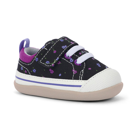 See Kai Run Girl's Stevie II (First Walker) Black Floral
