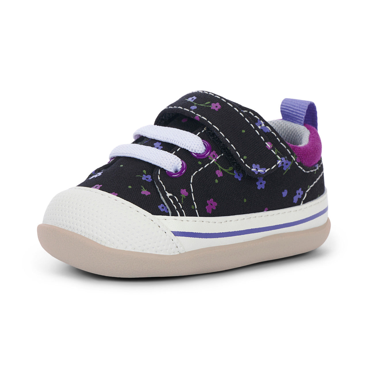 See Kai Run Girl's Stevie II (First Walker) Black Floral