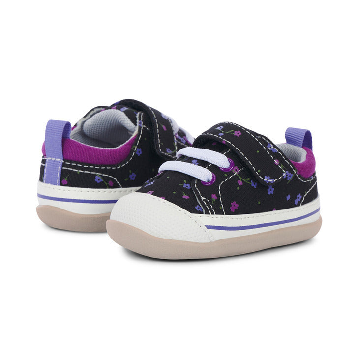 See Kai Run Girl's Stevie II (First Walker) Black Floral