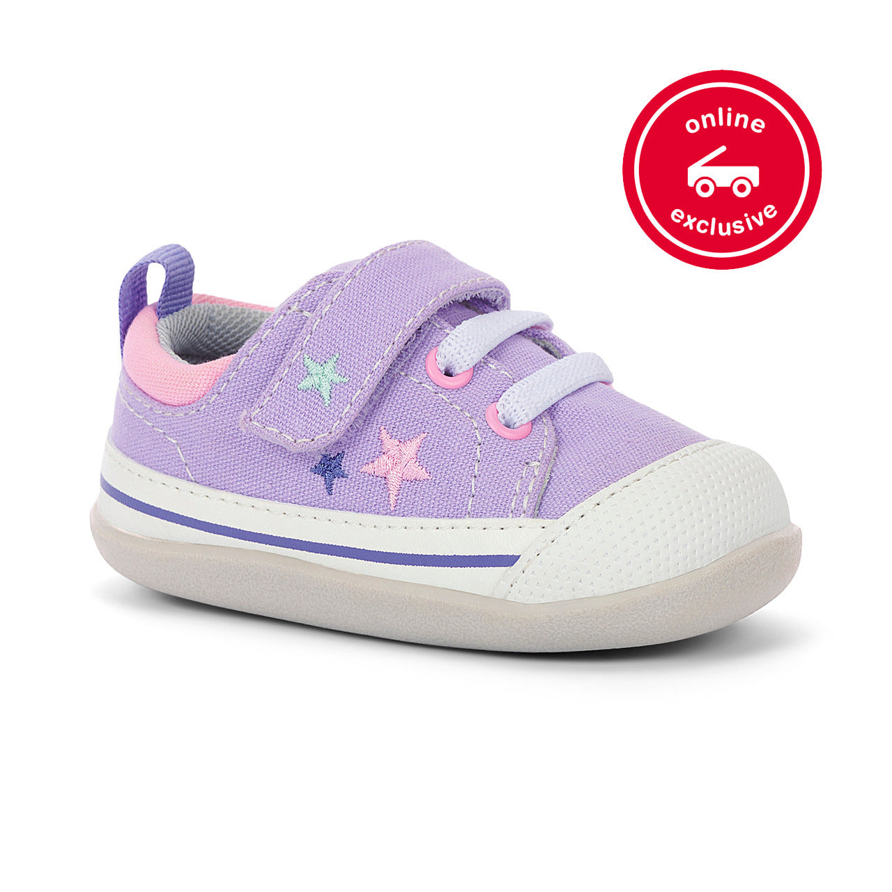 See Kai Run Girl's Stevie (First Walker) Lavender/Stars