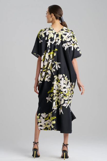 NATORI Sumi-E V-Neck Caftan