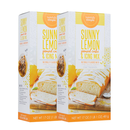 Tastefully Simple Sunny Lemon Pound Cake & Icing Mix Value Pack