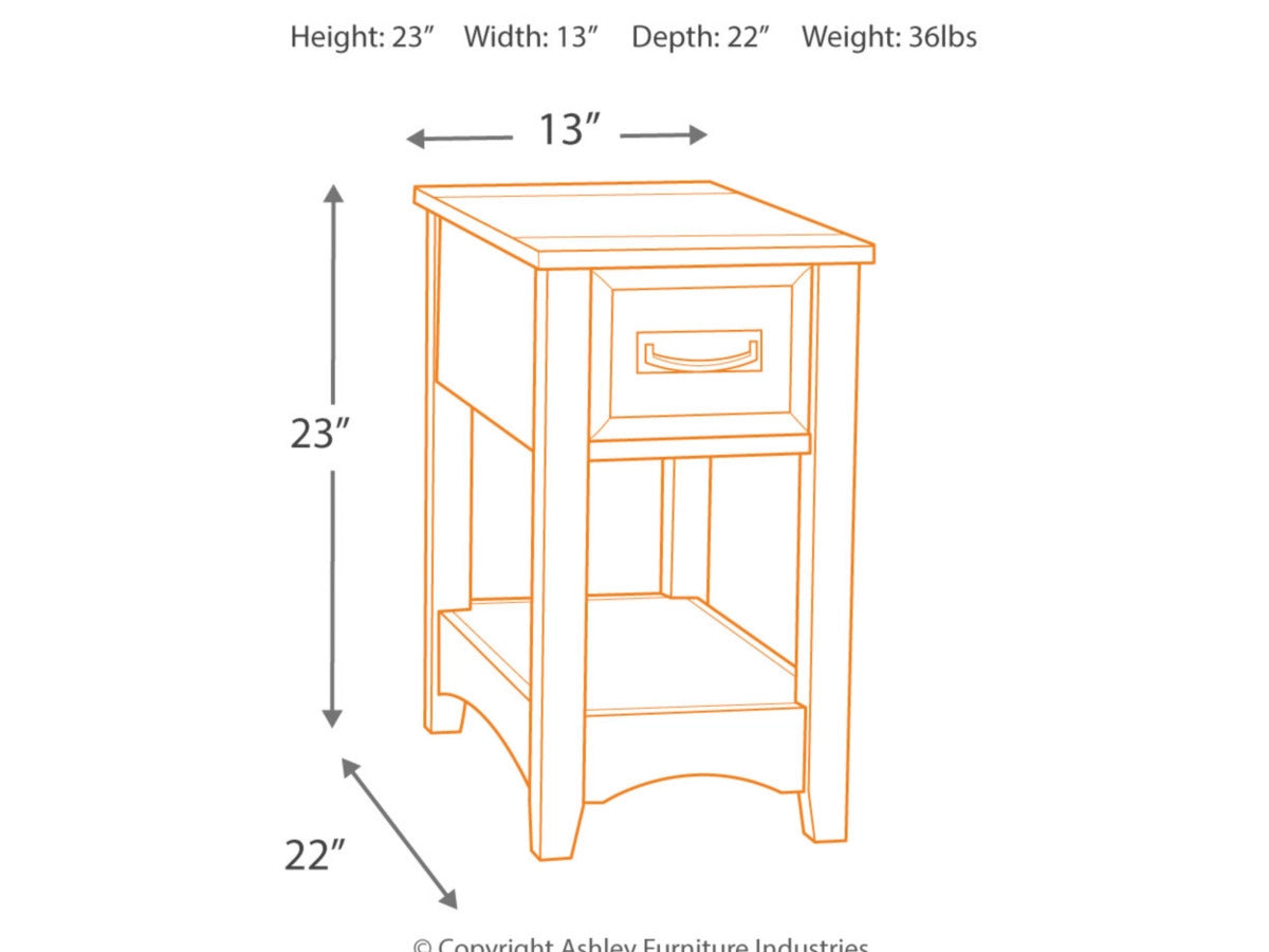 Ashley Furniture Breegin Chairside End Table