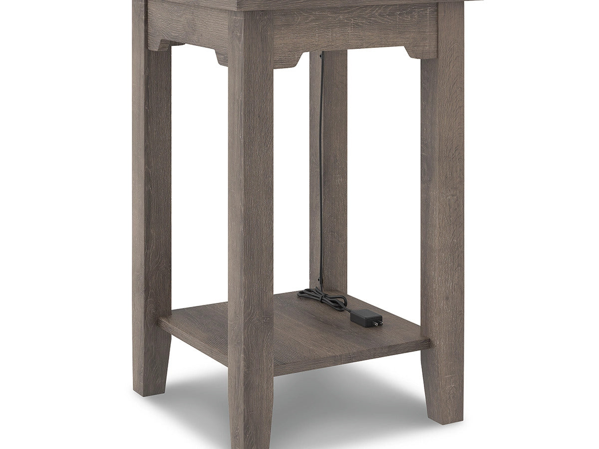 Ashley Furniture Arlenbry Chairside End Table with USB Ports & Outlets