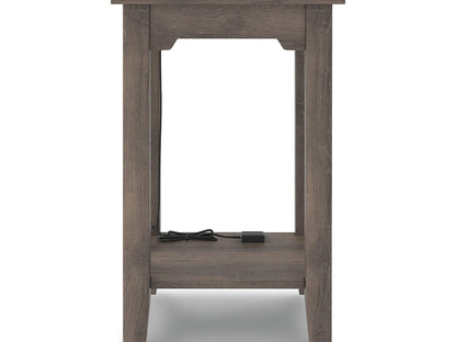 Ashley Furniture Arlenbry Chairside End Table with USB Ports & Outlets