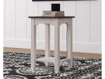 Ashley Furniture Dorrinson Chairside End Table with USB Ports & Outlets