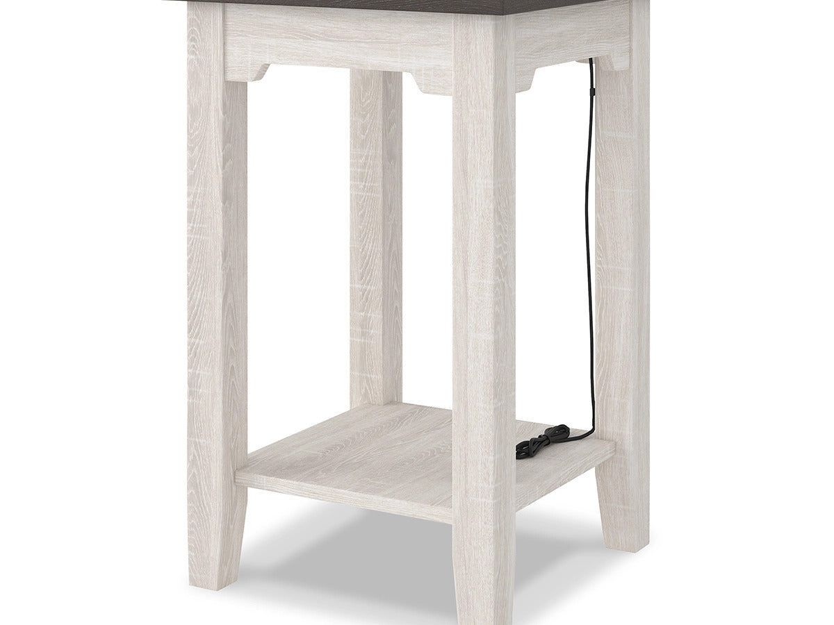 Ashley Furniture Dorrinson Chairside End Table with USB Ports & Outlets