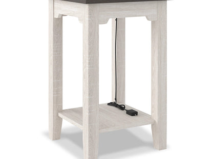 Ashley Furniture Dorrinson Chairside End Table with USB Ports & Outlets