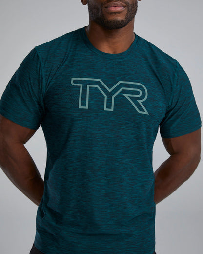 TYR Airtec Men's Big Logo Tee - Solid / Heather