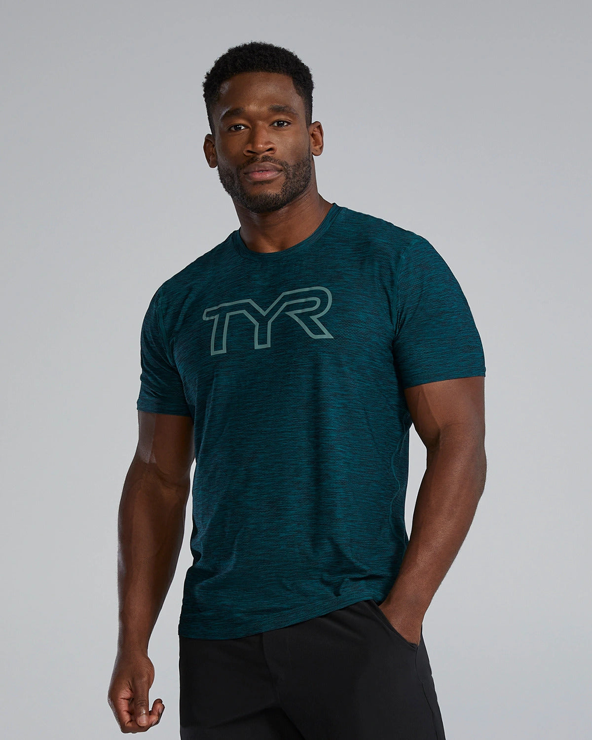 TYR Airtec Men's Big Logo Tee - Solid / Heather