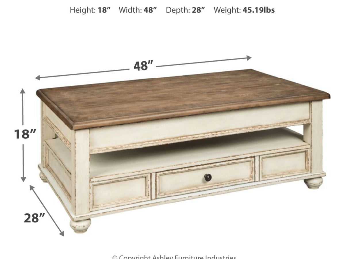 Ashley Furniture Realyn Coffee Table with Lift Top