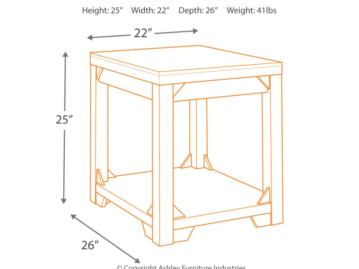 Ashley Furniture Fregine End Table