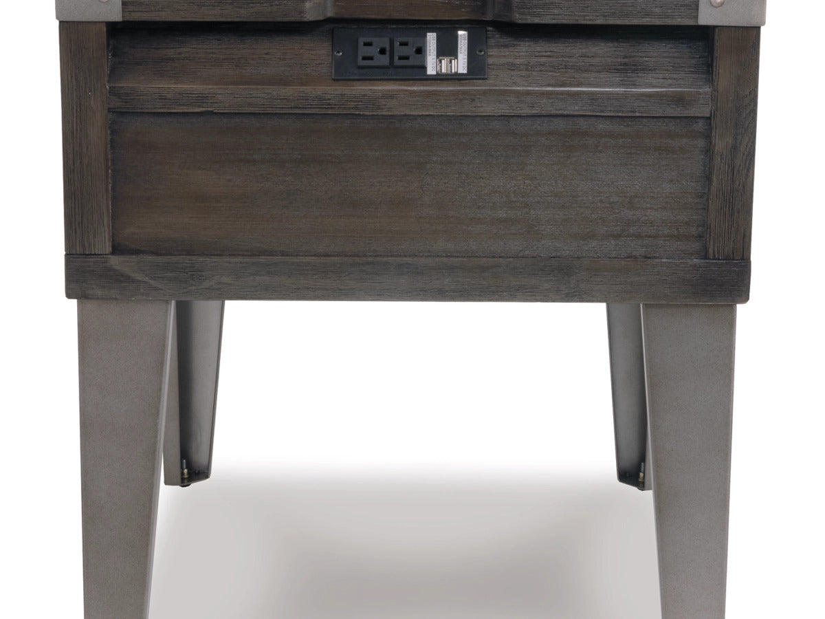 Ashley Furniture Todoe End Table with USB Ports & Outlets