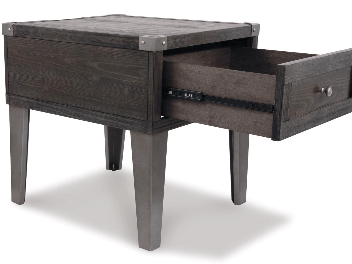 Ashley Furniture Todoe End Table with USB Ports & Outlets