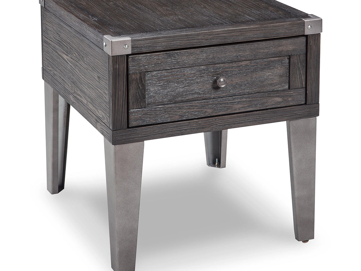 Ashley Furniture Todoe End Table with USB Ports & Outlets