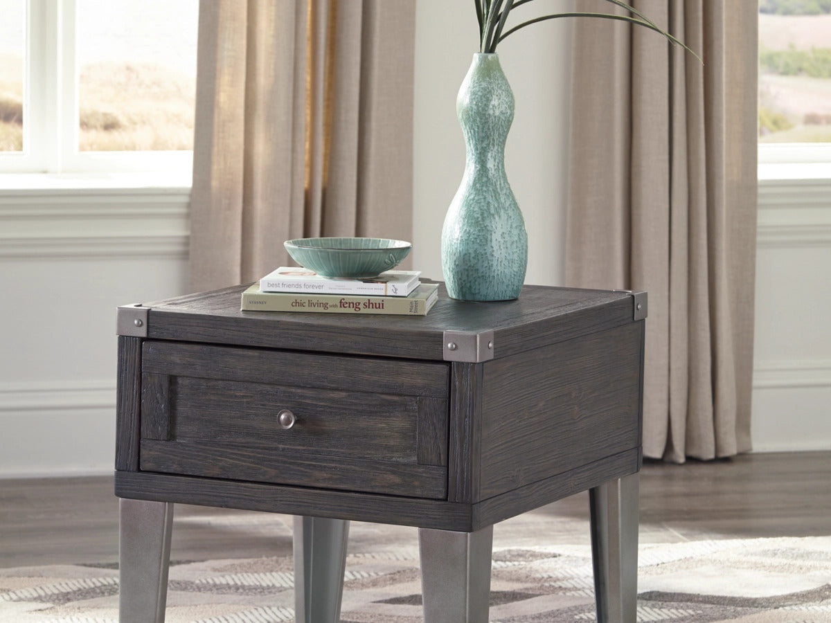 Ashley Furniture Todoe End Table with USB Ports & Outlets