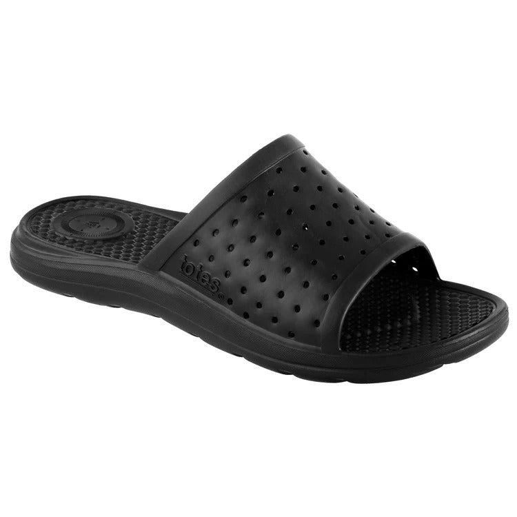 Totes Men's Perforated Ara Slide with Everywear Technology