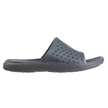 Totes Men's Perforated Ara Slide with Everywear Technology