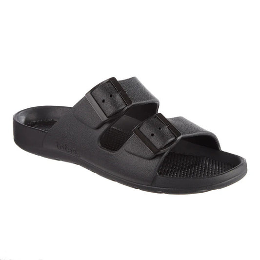 Totes Men's Double Buckle Adjustable Slide with Everywear