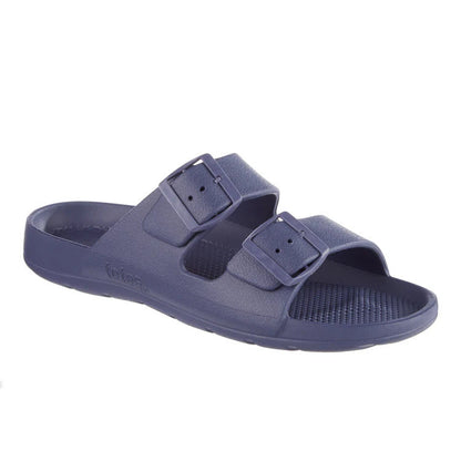 Totes Men's Double Buckle Adjustable Slide with Everywear