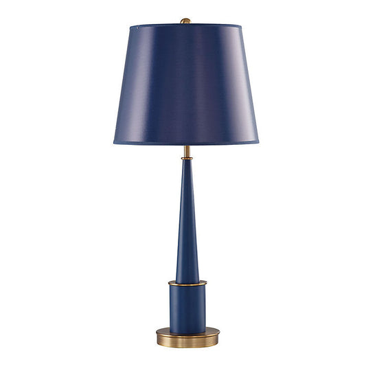 Ballard Designs Didi Table Lamp - Navy With Brass