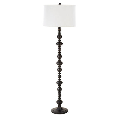 Ballard Designs Peyton Wood Floor Lamp - Peyton Wood Floor Lamp With Shade (Natural)