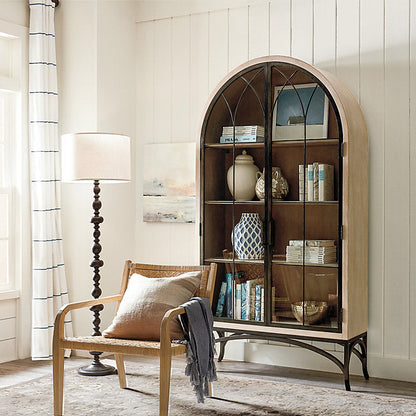 Ballard Designs Peyton Wood Floor Lamp - Peyton Wood Floor Lamp With Shade (Natural)