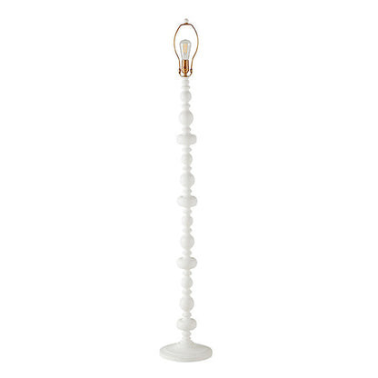 Ballard Designs Peyton Wood Floor Lamp - Peyton Wood Floor Lamp With Shade (White)
