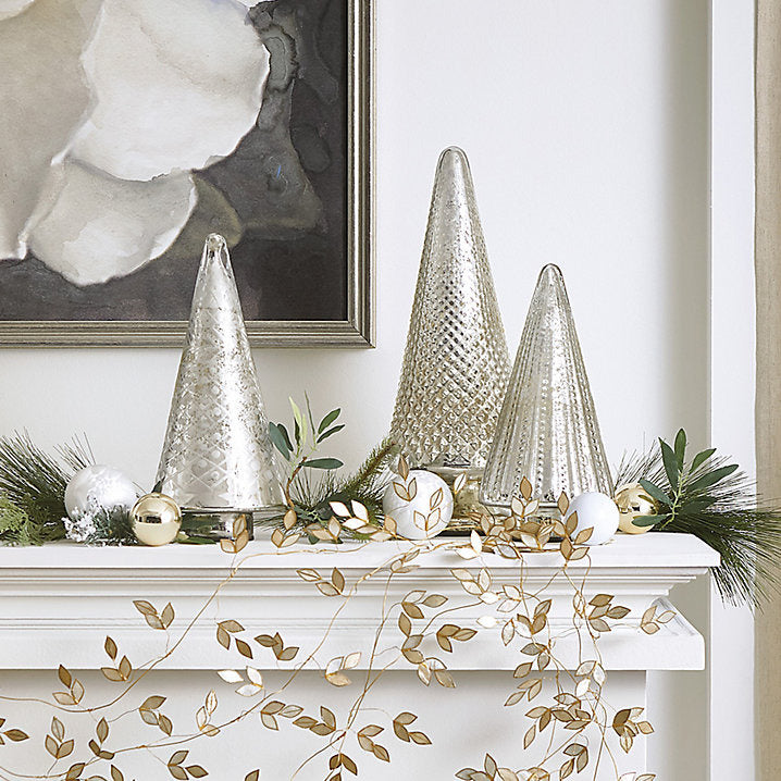 Ballard Designs Lit Mercury Glass Trees
