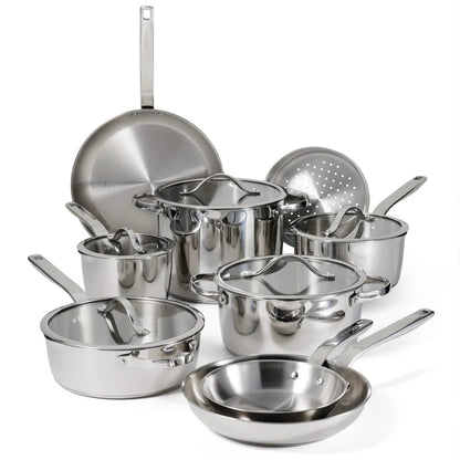 Tramontina USA Tempo Tri-Ply Base Stainless Steel Cookware Set